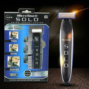 Тример Машинка для стрижки для Бороди 3 в 1 Micro Touch Solo Trimmer ART-368/4249 (100 шт./яский)
