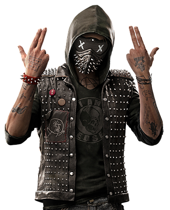 Маска Ренч ПРЕМІУМ (Срібло) ABC Watch Dogs 2, фото 1