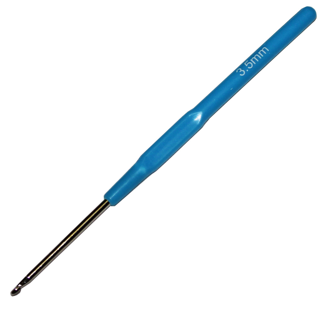 Крючки для вязания №3.5 мм (140мм) с пластиковой ручкой - фото 1 - id-p177749841