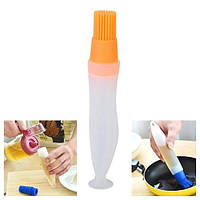 Силіконова щіточка з ємністю для масла