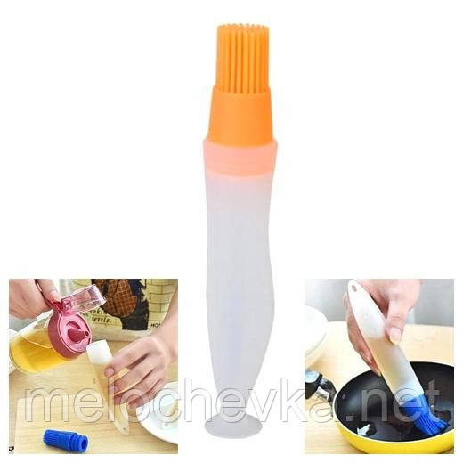 Силіконова щіточка з ємністю для масла, фото 1