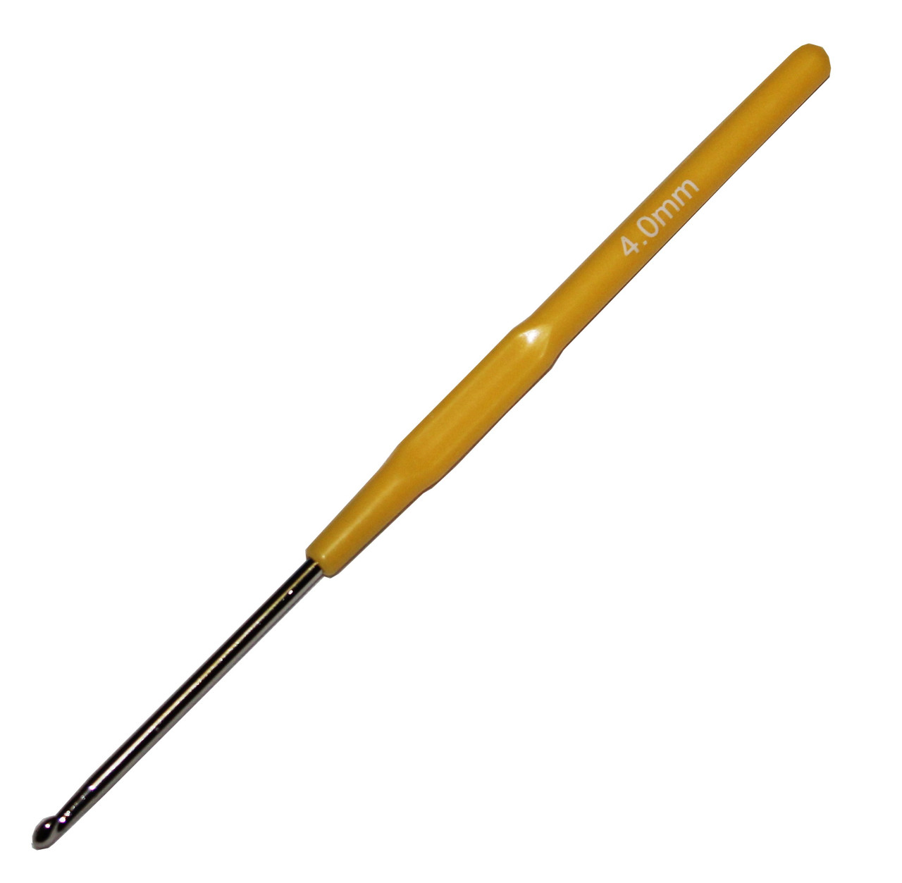 Гачки для в’язання No4.0 (140мм) з поліетиленовою ручкою