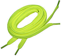 Шнурки для взуття плоскі 120см 36пар/уп Салатний