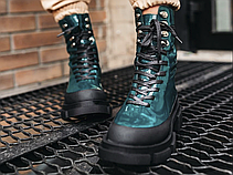 Жіночі черевики Lost General x Both Gao High Boot Spazzolato Green P10HSG, фото 5