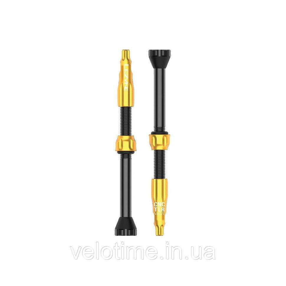 Ніпель для безкамерки Lezyne CNC TLR VALVE 60MM (золотистий)