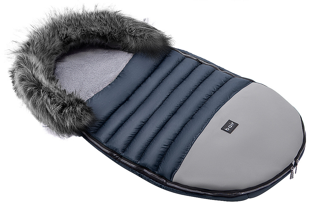 Зимовий конверт Bair Polar premium темно-Синій-сіра шкіра