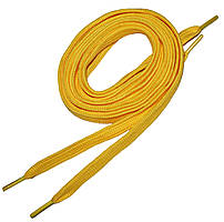 Шнурки для взуття плоскі 120см 36пар/уп Жовтий