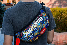 Сумка на пояс Бананка Барыжка Supreme Супрім Комікс Super Різнокольорова, фото 4