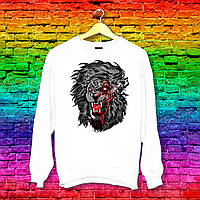 Світшот з принтом розлючений Лев Push IT