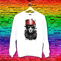 Світшот з принтом Лев в шоломі Push IT