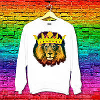 Світшот з принтом Лев у короні 2 Push IT