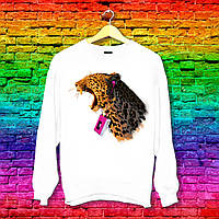 Світшот з принтом Леопард з плеєром Push IT