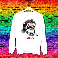Світшот з принтом Мавпа "Virus" Push IT