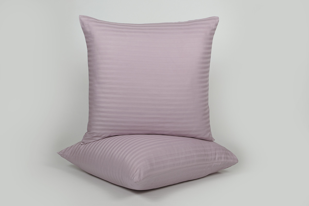 Наволочка Lotus Готель - Сатин Страйп 1*1 ліловий 70*70 (1 шт) оптом, фото 1