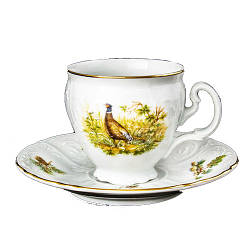 Набір чайний Thun Bernadotte (Мисливство) на 6 персон 12 предметів 240мл d8 см h8 см фарфор (U001011)