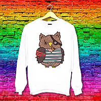 Світшот з принтом Сова ПІРАТ Push IT