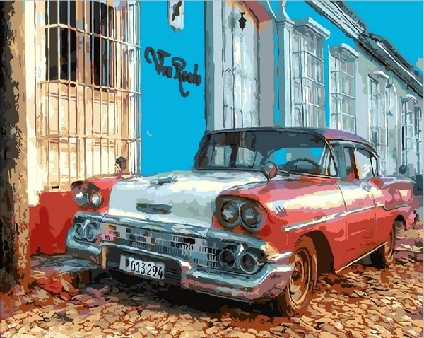 Картина за номерами 40х50 см Mariposa Віа Реалі Куба (Q 1957)