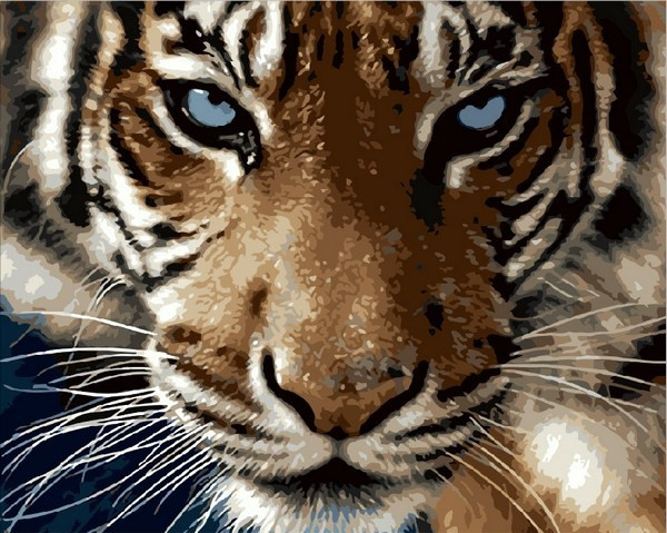 Картина за номерами 40х50 см Mariposa Погляд тигра (Q 2082)