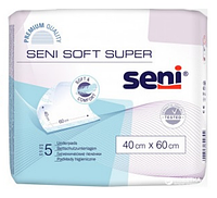 Одноразовые пеленки Seni Soft Super 40х60 см 5 шт