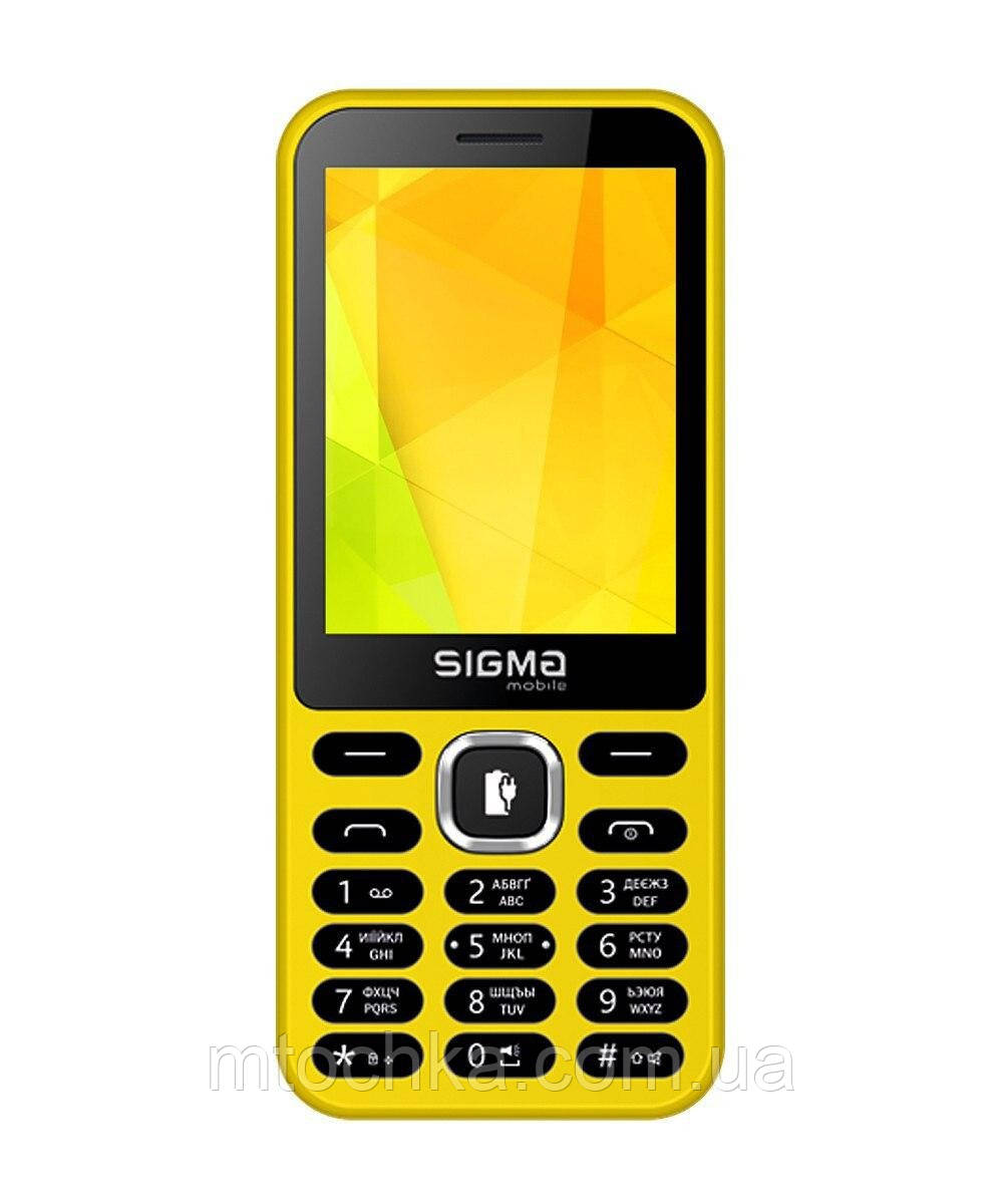 Мобільний телефон Sigma mobile X-Style 31 Power yellow (офіціальна гарантія)