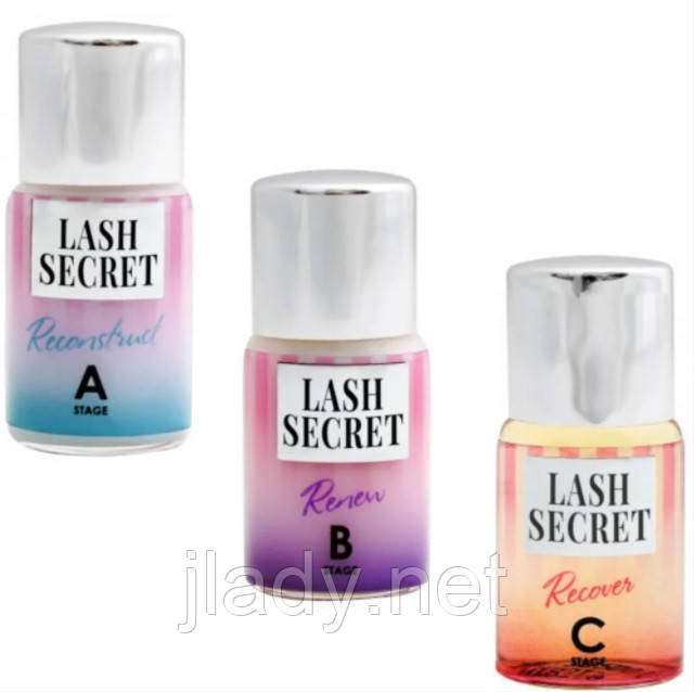 Набір складів А, В, С Lash Secret Restart, банка 5 мл