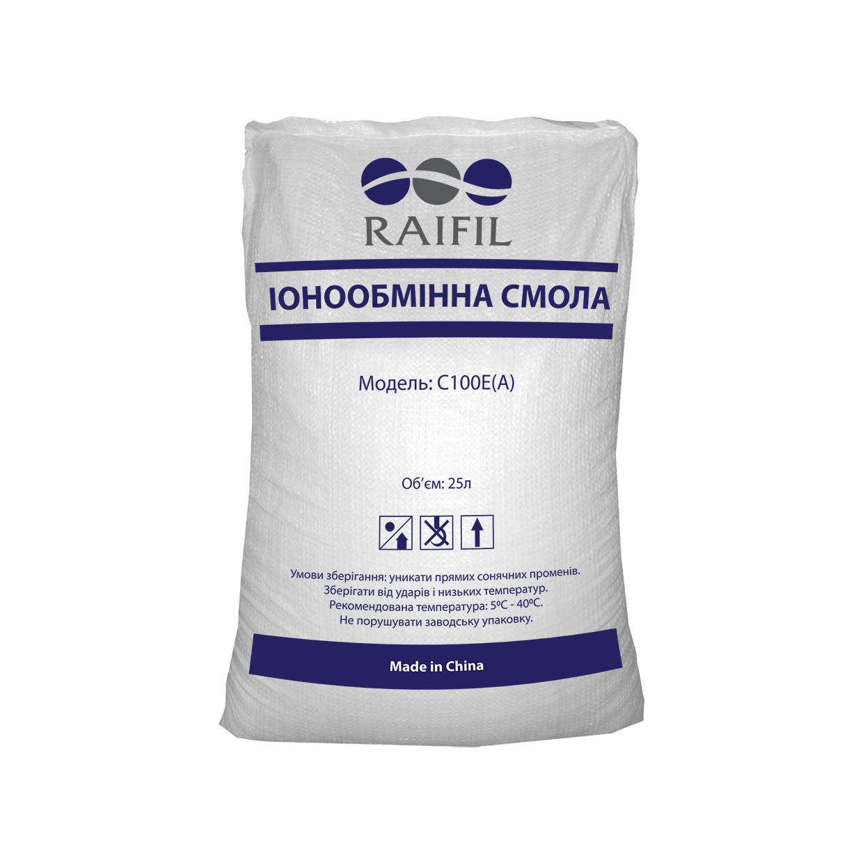 Іонообмінна смола RAIFIL C100E 2.0 (25 л)