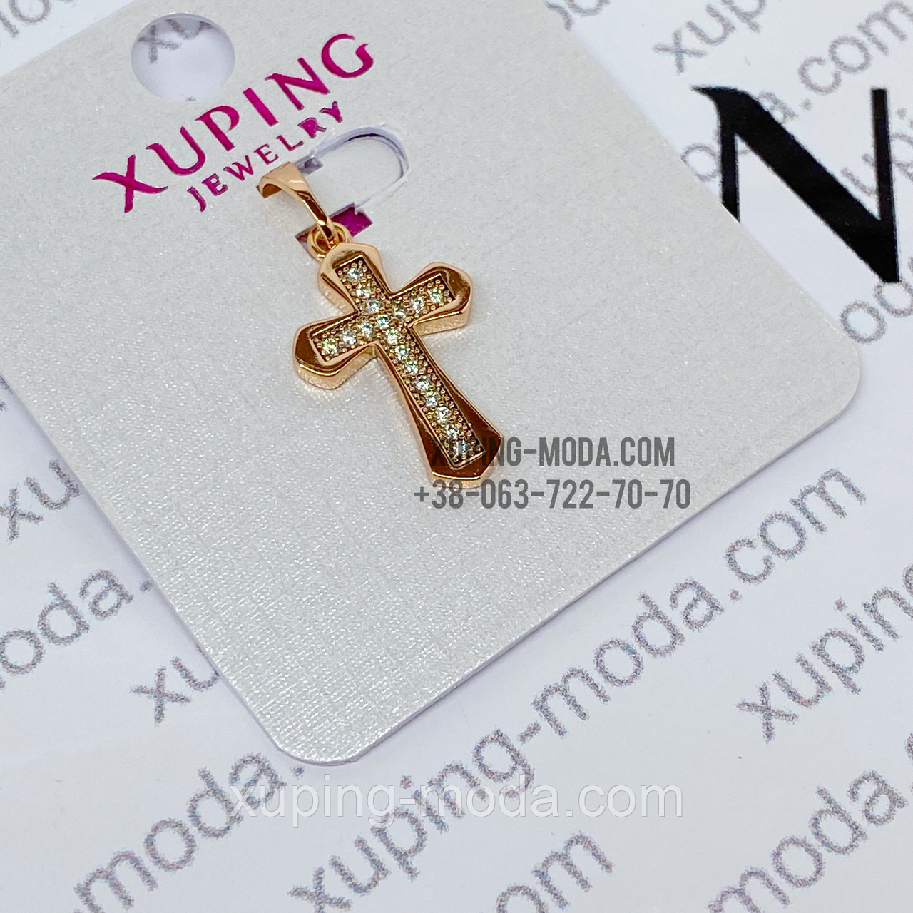 Позолочений хрест xuping оптом