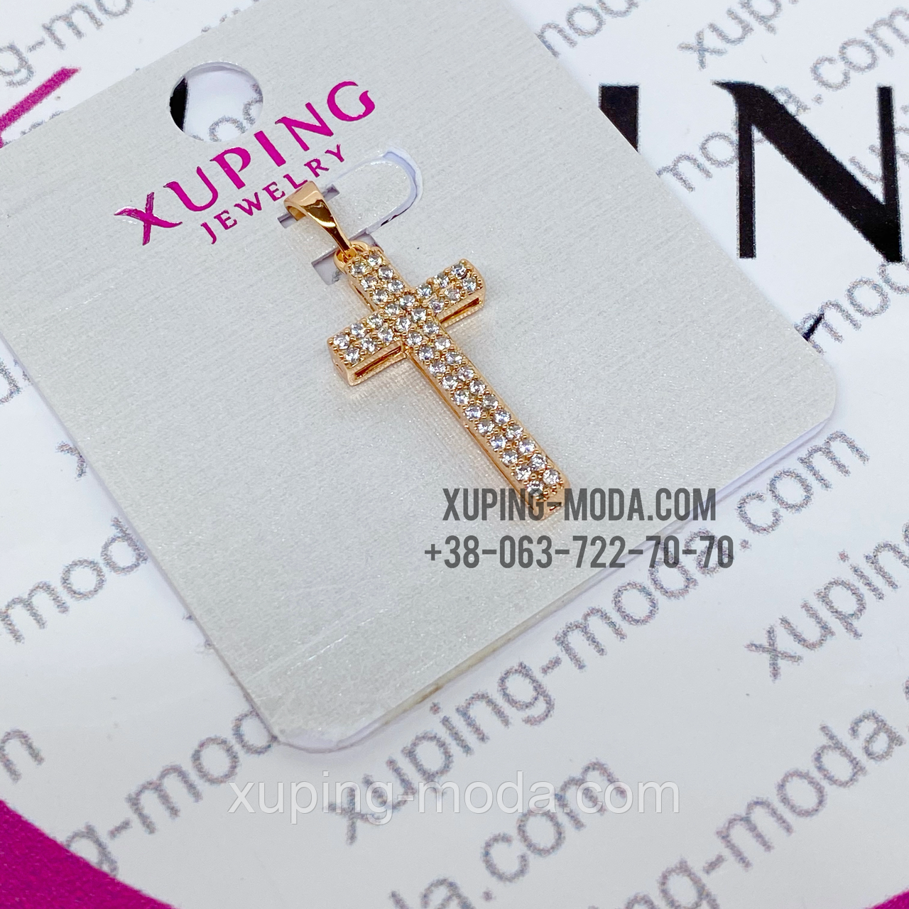 Позолочений хрест xuping оптом, фото 1