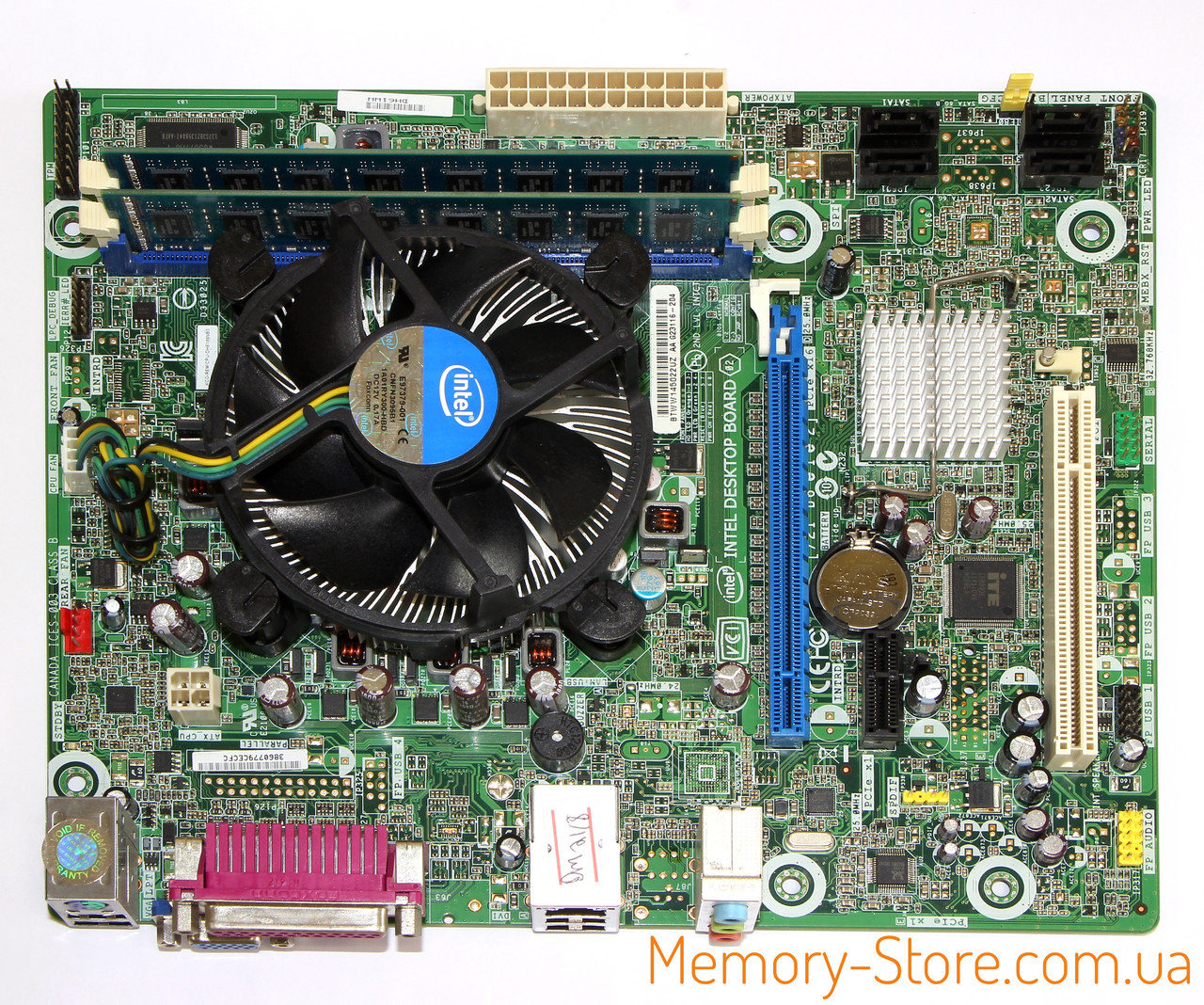 Комплект для збірки ПК (мат. плата micro-ATX, i3-2120, DDR3 4Gb, кулер, задня планка)