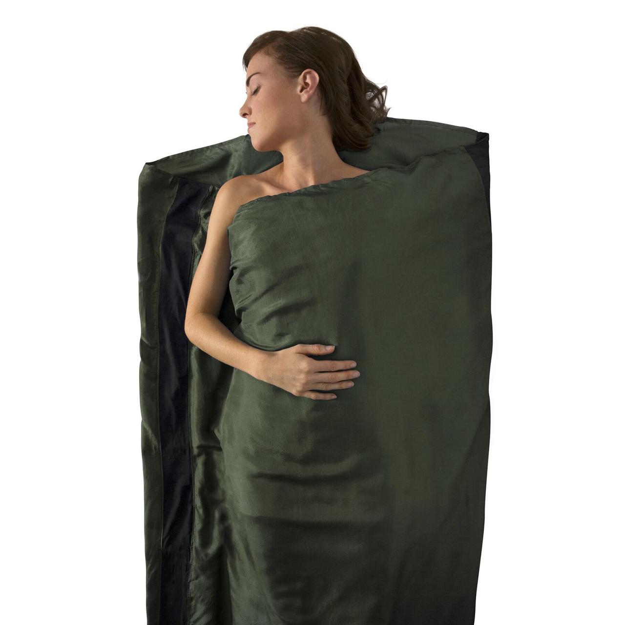 Вкладиш в спальник Sea To Summit Silk Liners Eucalyptus 185 см (STS ASILKCSSTDEG)