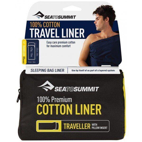 Вкладиш в спальник Sea to Summit Cotton Liner Traveller Sea Foam, (STS AYHAOSSF)