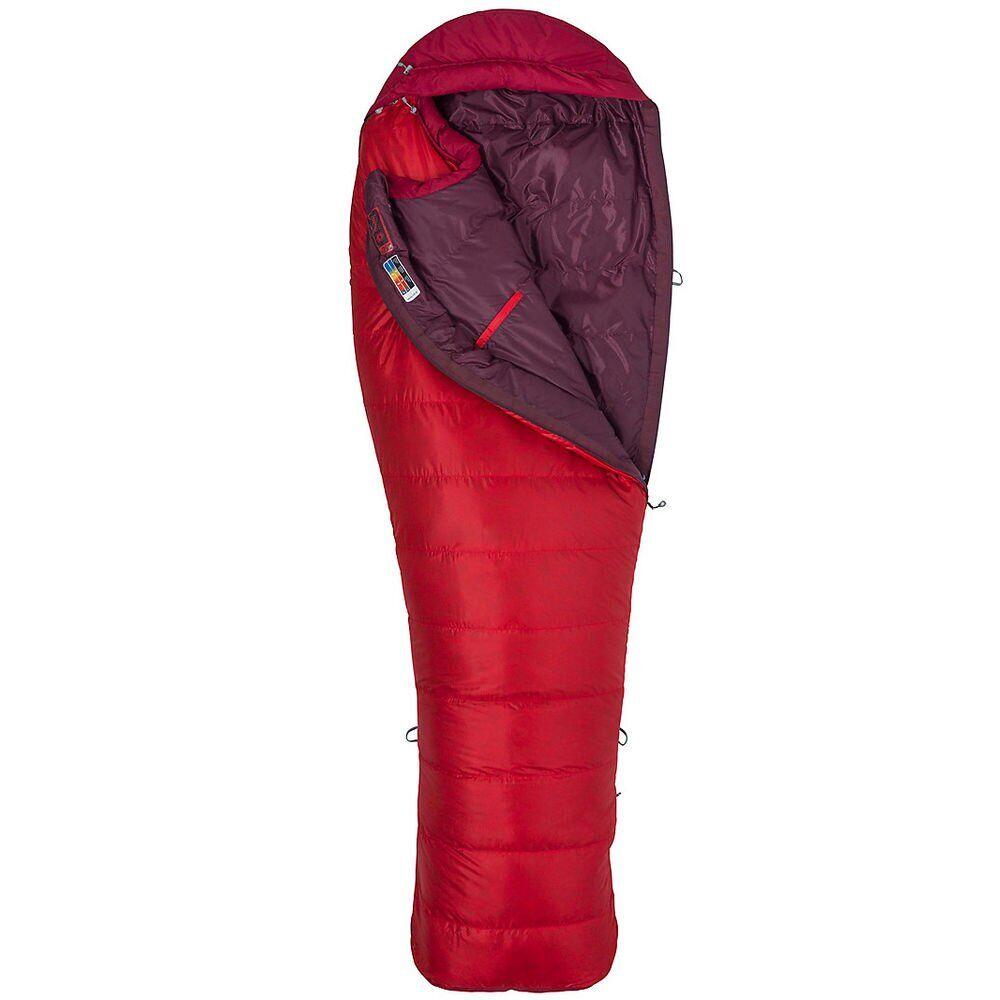 Пуховий спальник Marmot Always Summer Regular Team Red / Sienna Red, Права