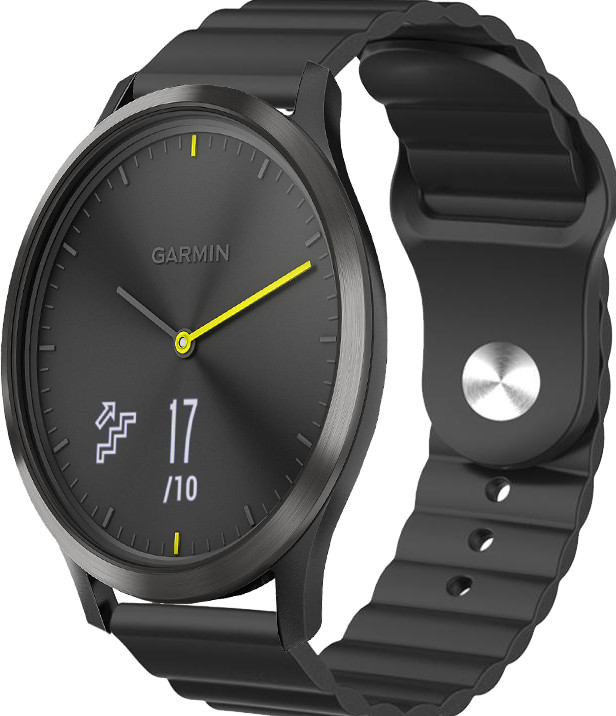 Ремінець Wave для Garmin Vivomove HR Black (Гармин Вивомове НР)