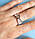 Посеребрённое красивое ажурное кольцо Амалия, 18р., фото 3