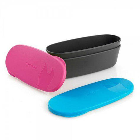 Набір Light My Fire SnapBox Oval (LMF 4041) Fuchsia-Cyan Blue, фото 1