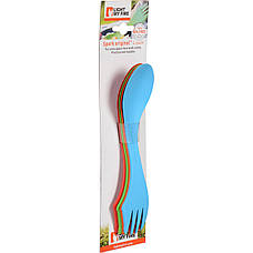 Туристичний набір вилка ложка Light My Fire Spork original 4-pack, фото 4