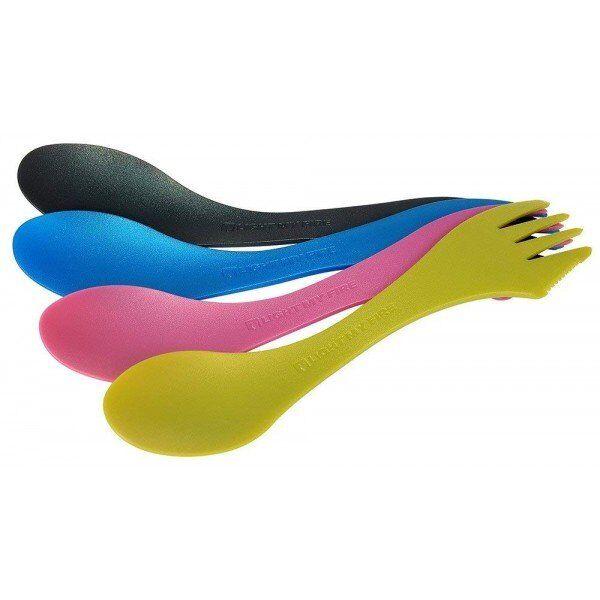 Туристичний набір вилка ложка Light My Fire Spork original 4-pack Petroleum / Blackpearl / Pinkmetal / Pirategold