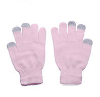 Сенсорные перчатки цветные розовый