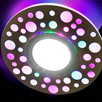 Светильник CD989 MR16 белый-матовый с led подсветкой 4000K RGB FERON