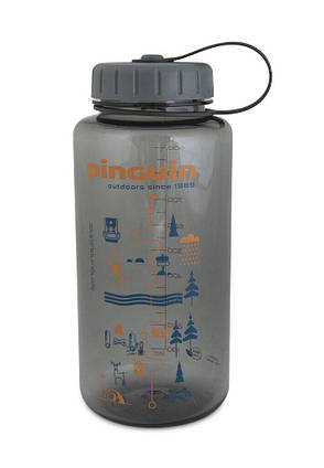 Фляга Tritan Fat Bottle 2020 BPA-free 1,0 L Grey, фото 1