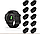 Заглушка силіконова для розумного годинника Garmin Fenix 5/5S/5X Plus/6/6S/6X Pro, чорний, фото 5