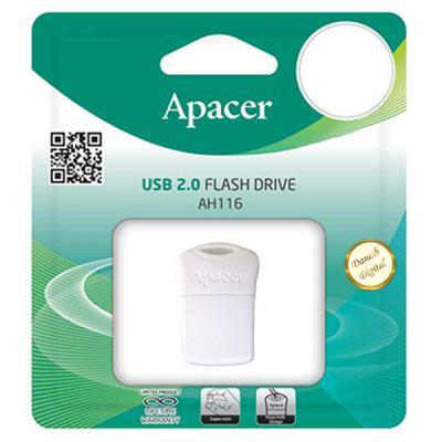 Флеш пам'ять Apacer AH116 32 GB White USB 2.0 (AP32GAH116W-1)