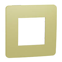 Рамка 1-постова зелене яблуко /білий Unica New Studio Color Schneider Electric NU280211