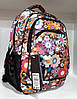 Ортопедичний Рюкзак шкільний для дівчинки у 2-5 клас з принтом Квіти Dolly 531, фото 7