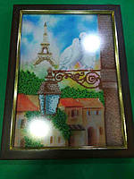 Б/У Картина бісером у рамці 13х18