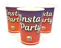 Набір стаканчиків "Insta Party" Інста Паті 10 штук