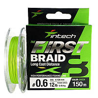 Шнур плетеный Intech First Braid X8 #0.6/0.128mm (12lb/5.45kg) 150m