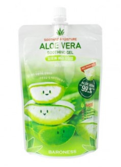 Багатофункціональний зволожувальний гель алое Baroness Aloe Soothing Gel 100 мл, фото 1