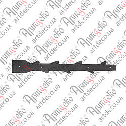 Накладка на петлі (завіси) декоративна для воріт, хвірток, дверей 58х490х2 Арт. 61.341