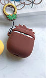Чохол для навушників AirPods 1/2 Pineapple жовто-коричневий, фото 2